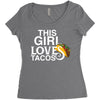 This Girl Loves Tacos Women's Triblend Scoop T-shirt