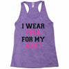 i wear pink for my aunt breast cancer Racerback Tank