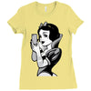 snow white Ladies Fitted T-Shirt