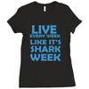 shark week live every week Ladies Fitted T-Shirt