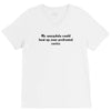 neuroscience humor V-Neck Tee