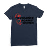 no violence against women's Ladies Fitted T-Shirt