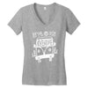 let's go an adventure (for dark color) Women's V-Neck T-Shirt