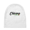 chicana with rose Baby Beanies