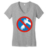 no quenelle! Women's V-Neck T-Shirt