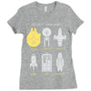 select your ship Ladies Fitted T-Shirt