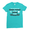 I Love Someone with Brain Tumor to The Moon and Back to Infinity and B Ladies Fitted T-Shirt