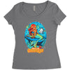 the little cthulhu Women's Triblend Scoop T-shirt