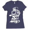 robot funny Ladies Fitted T-Shirt