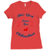 this girl love her chihuahua Ladies Fitted T-Shirt