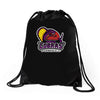 purple champs Drawstring Bags