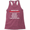 Smartass March Girl Racerback Tank
