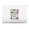 vintage electronic retro technology Accessory Pouches