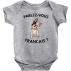 high end french bulldog Baby Bodysuit