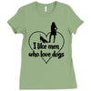 i like men who love dogs Ladies Fitted T-Shirt