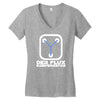 fluxkompensator  funny Women's V-Neck T-Shirt