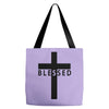 blessed cross Tote Bags