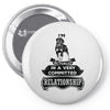 I Am Rottweiler Actually In A Very Commited Relationship Pin-back button