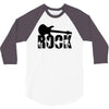 rock t shirt rock music guitar tshirt shirt ladies tee woman top,, 3/4 Sleeve Shirt