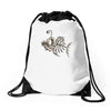 animal fishing tee graphic Drawstring Bags