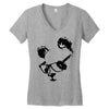 panda Women's V-Neck T-Shirt