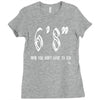 now you don't have to ask t4ll Ladies Fitted T-Shirt