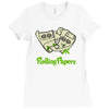 rolling papers Ladies Fitted T-Shirt