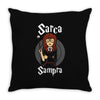 sarcasampra Throw Pillow