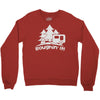 roughin' it roughing trailer camping camp Crewneck Sweatshirt