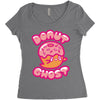 donut ghost Women's Triblend Scoop T-shirt