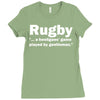 rugby a hooligans game Ladies Fitted T-Shirt