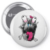 scary skull Pin-back button
