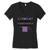i crochet so i don't choke people save a life, send yarn Women's V-Neck T-Shirt