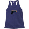 black gold gun pullover Racerback Tank