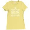 an atom Ladies Fitted T-Shirt