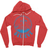 alien up Zipper Hoodie
