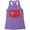 no love notification Racerback Tank
