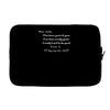 dear santa i'll buy my own stuff Laptop sleeve