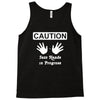 caution! jazz handsfunny jazz dance comic boogie camp trumpet Tank Top