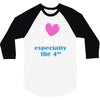 i love july especially the 4th 3/4 Sleeve Shirt
