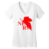 neon genesis evangelion nerv logo Women's V-Neck T-Shirt