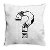 question mark Throw Pillow