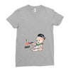 Cute Baby Painter's Dad Love Ladies Fitted T-Shirt