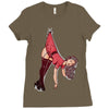 pin up girl Ladies Fitted T-Shirt