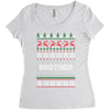 ugly christmas brother Women's Triblend Scoop T-shirt
