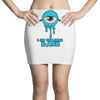 monster eye blue Mini Skirts