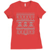 white christmas Ladies Fitted T-Shirt
