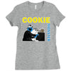 cookie monster Ladies Fitted T-Shirt