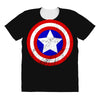 Captain America All Over Women's T-shirt