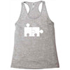 rude jigsaw ideal birthday present or gift Racerback Tank